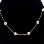 Colar de Pérolas Banhado em Ouro 18K