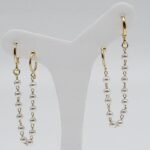 Brinco Ear Cuff Pérolas Duplo Banhado em Ouro 18K
