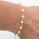 Pulseira Zircônias Brancas Banhada em Ouro 18K