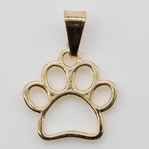 Pingente Pata Banhado em Ouro 18K
