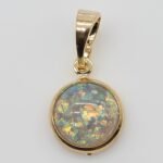 Pingente Redondo Furta Cor Banhado em Ouro 18K