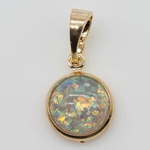 Pingente Redondo Furta Cor Banhado em Ouro 18K