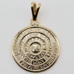 Pingente Círculo Fé Banhado em Ouro 18K