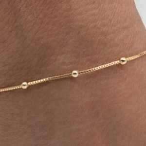 Pulseira Micro Bolas Banhada em Ouro 18K