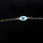 Pulseira Infantil Olho Grego Banhada em Ouro 18K