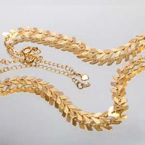 Choker Setas Banhada em Ouro Banhado em Ouro 18K