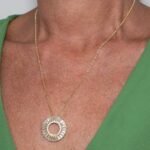Colar Mandala de Zircônias Cristal Banhado em Ouro 18K
