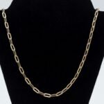 Colar Mini Elos com Detalhes Banhado em Ouro 18K