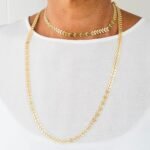 Colar Folhas Trabalhadas Banhado em Ouro 18K