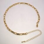 Colar Corrente Elo Cadeado Banhado em Ouro 18K