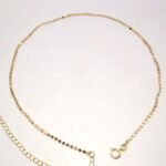 Colar Chapas Redondas Banhado em Ouro 18K