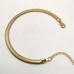 Pulseira Masculina Esterlina Banhada em Ouro 18K