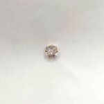 Brinco Mini Zircônia Cristal Quadrada Banhado em Ouro 18K