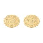 Brinco Redondo São Bento Banhado em Ouro 18K