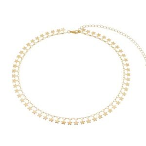 Choker Estrelas Banhado em Ouro 18K