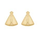 Brinco Mini Santa Lisa Banhado em Ouro 18K