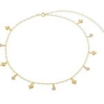 Choker Corações Intercalados com Zircônias Cristal Banhado em Ouro 18K