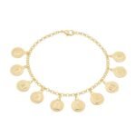 Pulseira 10 Mandamentos Banhada em Ouro 18K