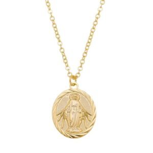 Colar com Imagem de Jesus Cristo Banhado em Ouro 18K