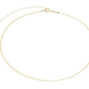 Choker Micro Chapas Redondas Banhado em Ouro 18K